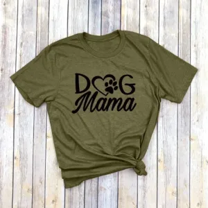 Dog Mama T-Shirt (MRK X) mum blouses clearance