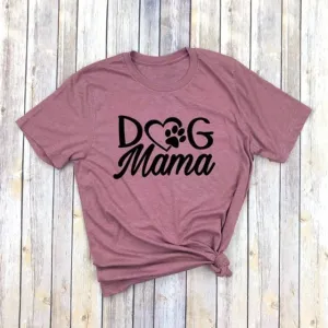 Dog Mama T-Shirt (MRK X) mum blouses clearance