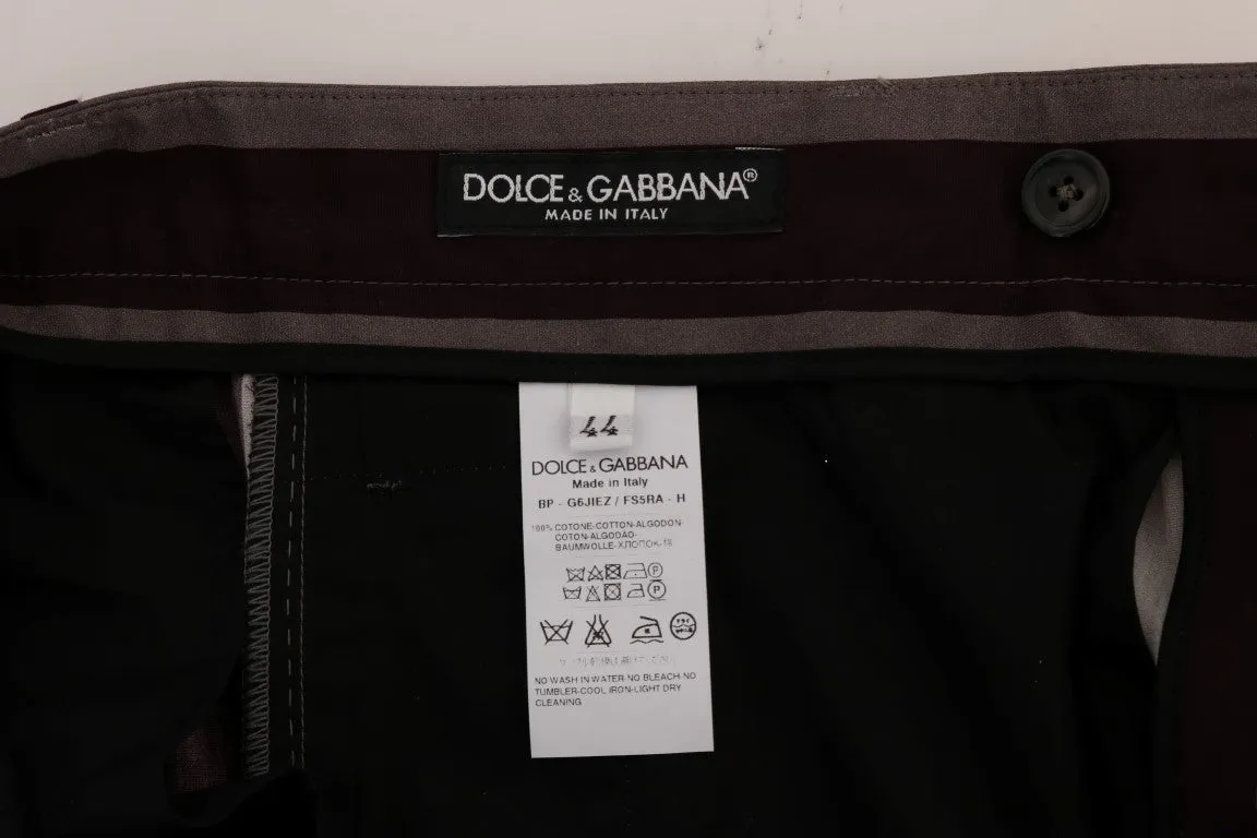 Dolce & Gabbana Casual Striped Cotton Men's Shorts