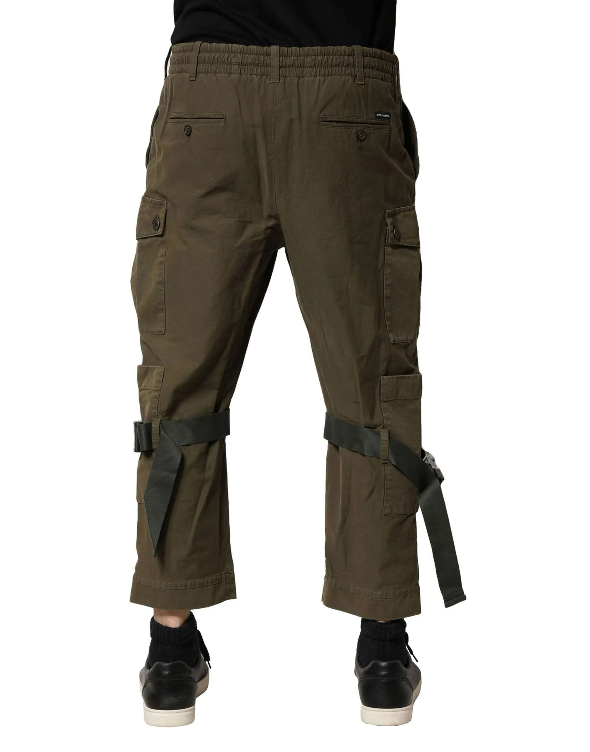 Dolce & Gabbana Cotton Cargo Drawstring Men's Pants