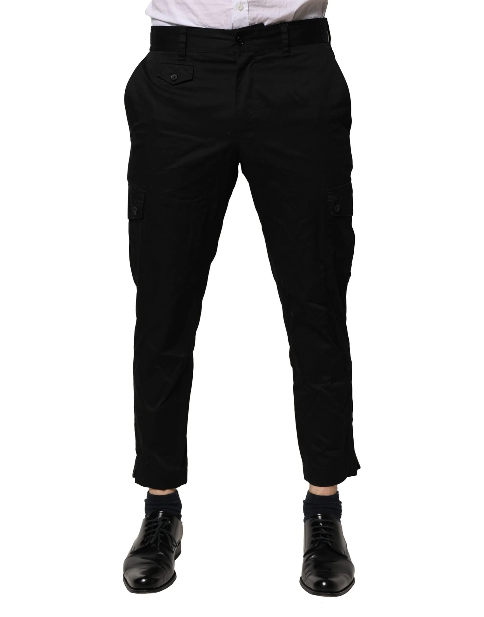 Dolce & Gabbana Cotton Dress Slim Formal Men's Pants