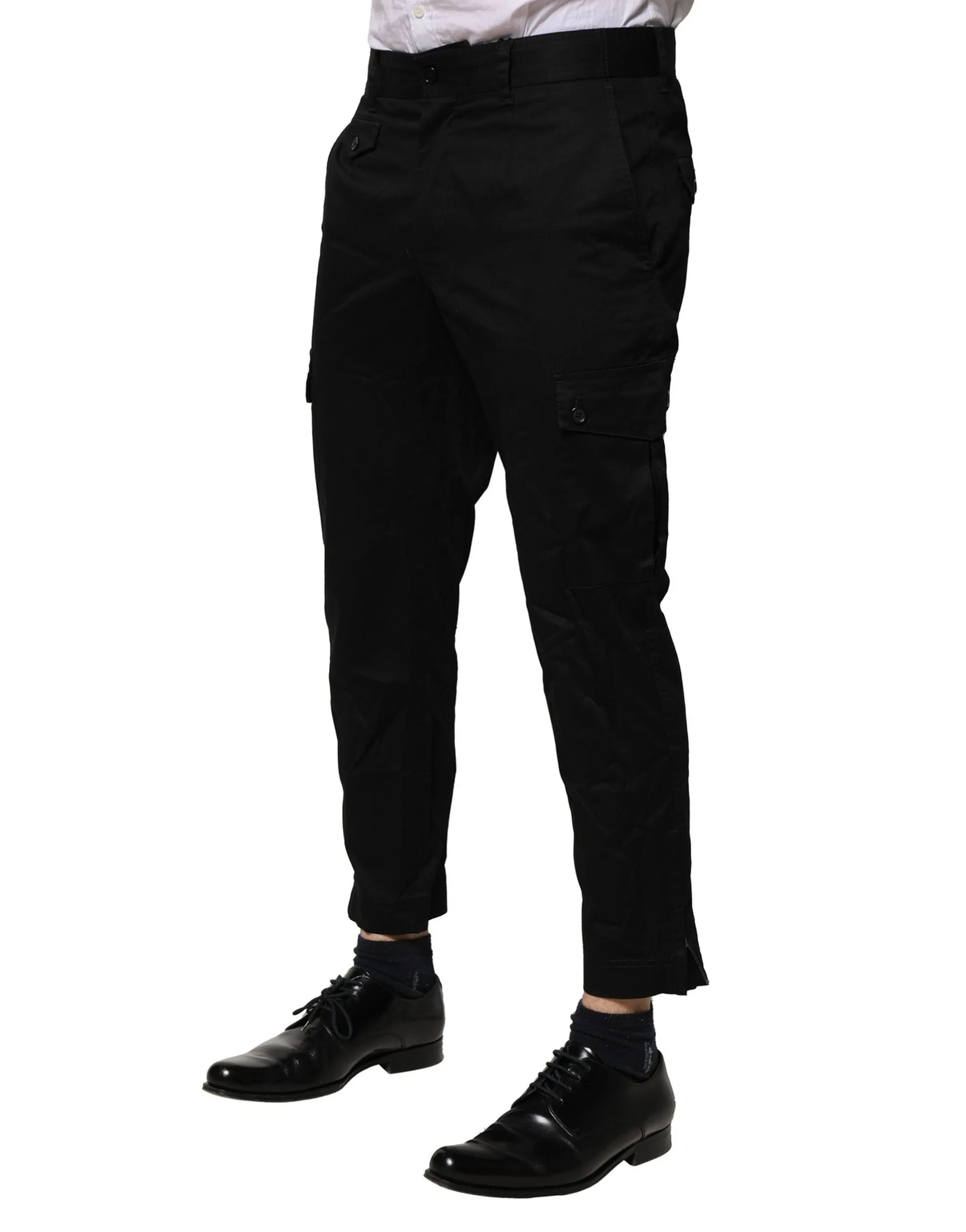 Dolce & Gabbana Cotton Dress Slim Formal Men's Pants