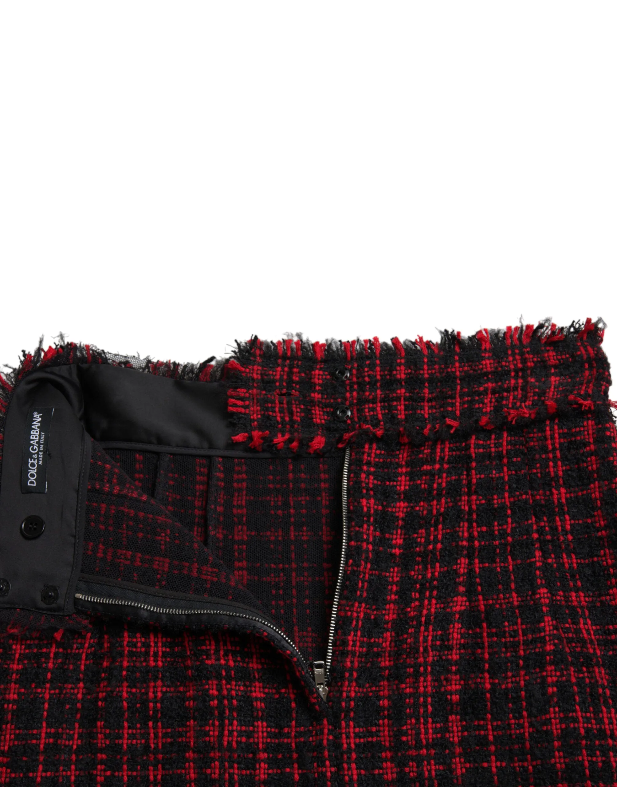 Dolce & Gabbana Tantalizing Tartan High-Waist Mini Women's Skirt