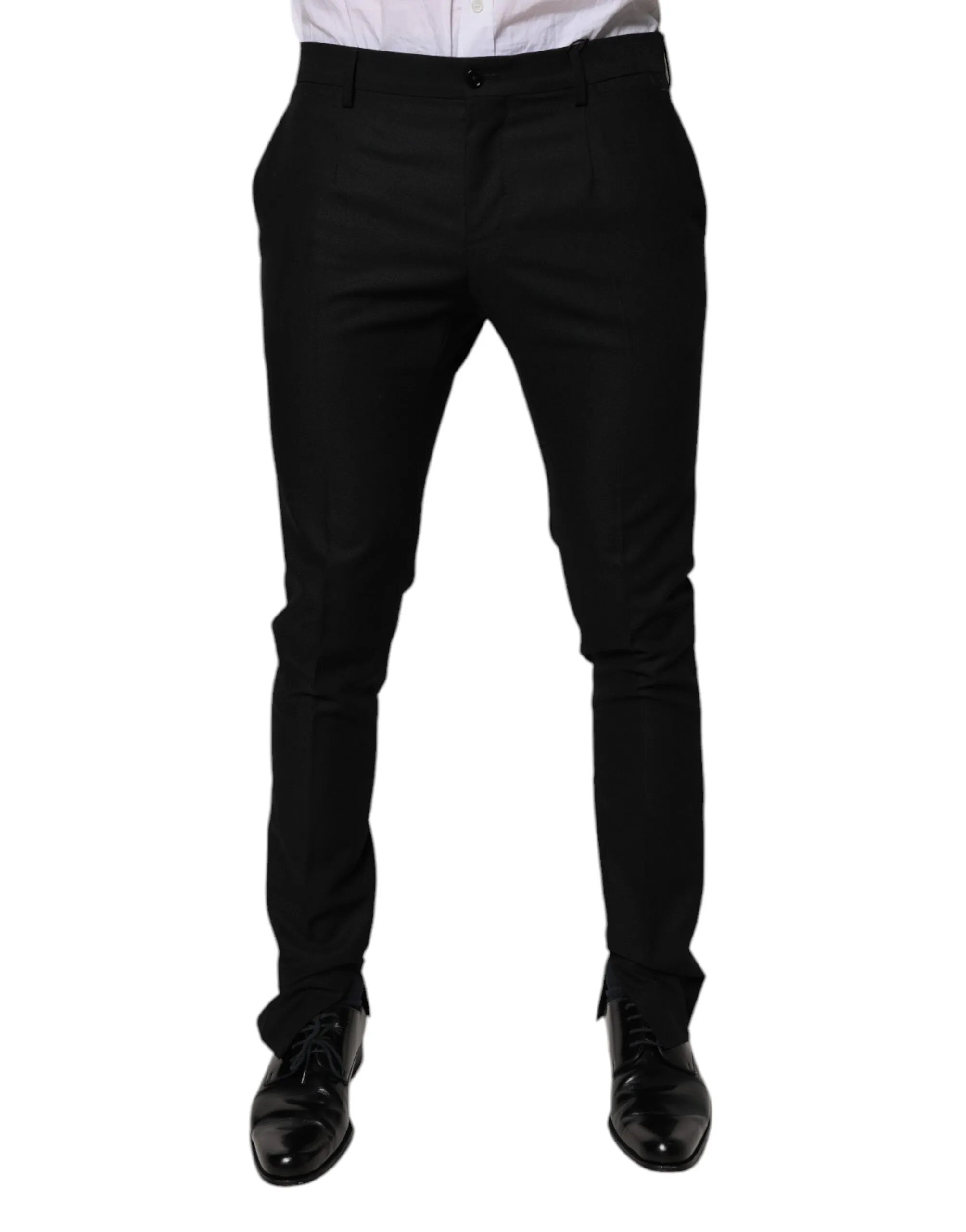 Dolce & Gabbana Virgin Wool MenSkinny Dress Formal Men's Pants