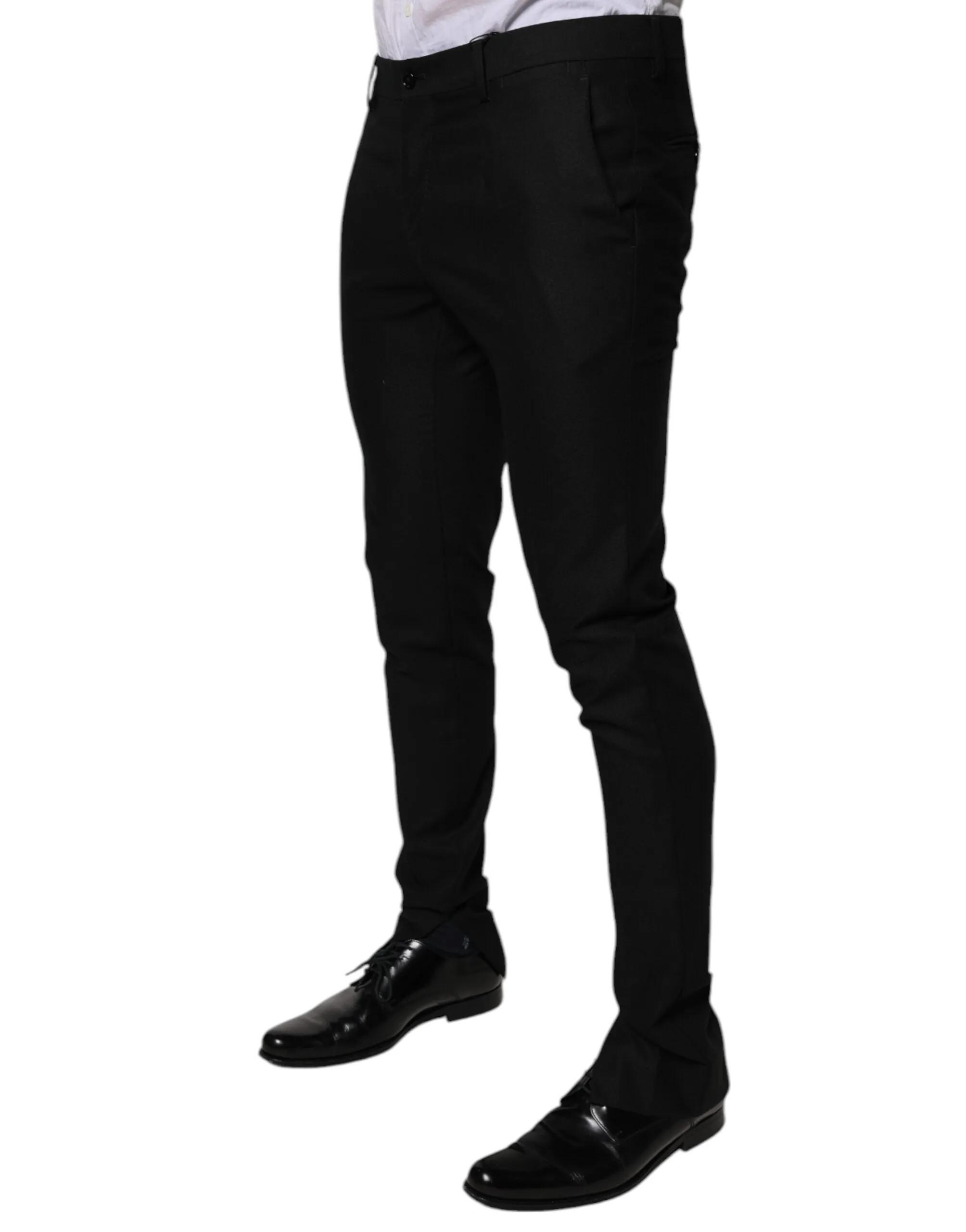 Dolce & Gabbana Virgin Wool MenSkinny Dress Formal Men's Pants
