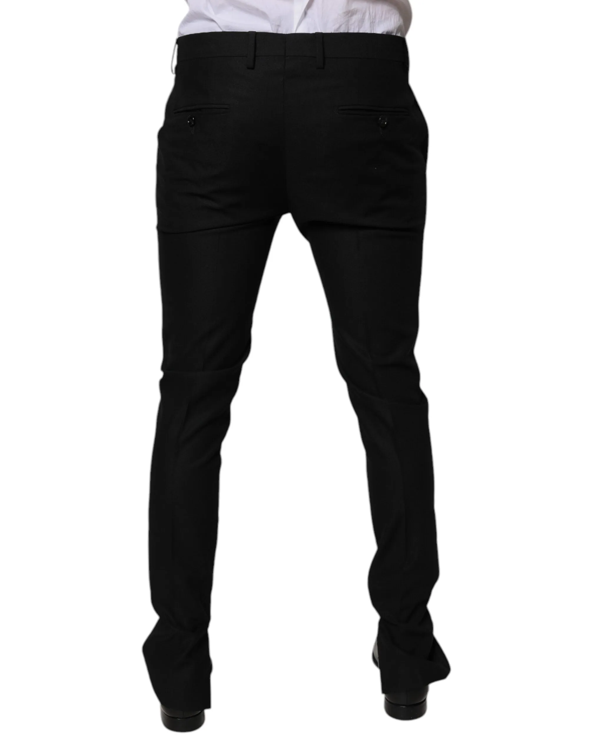 Dolce & Gabbana Virgin Wool MenSkinny Dress Formal Men's Pants