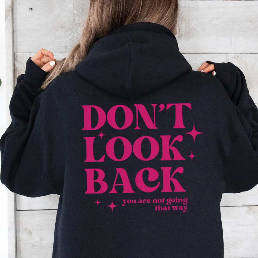 Don't Look Back Back Logo Hoodie