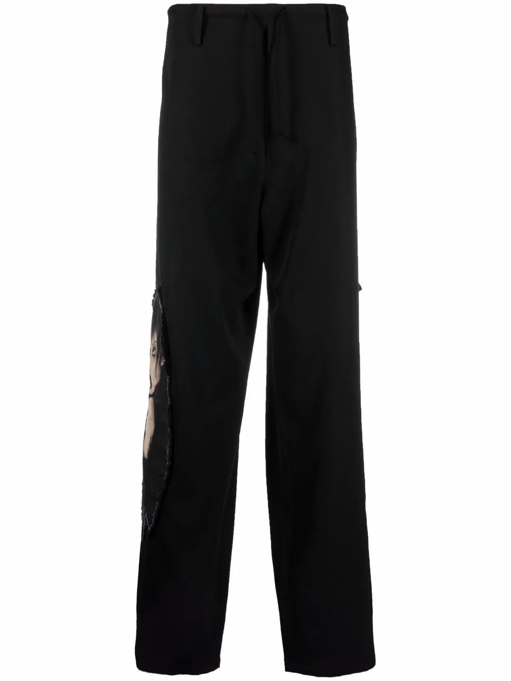 Drawstring Straight-Leg Trousers cheap bottoms online shop
