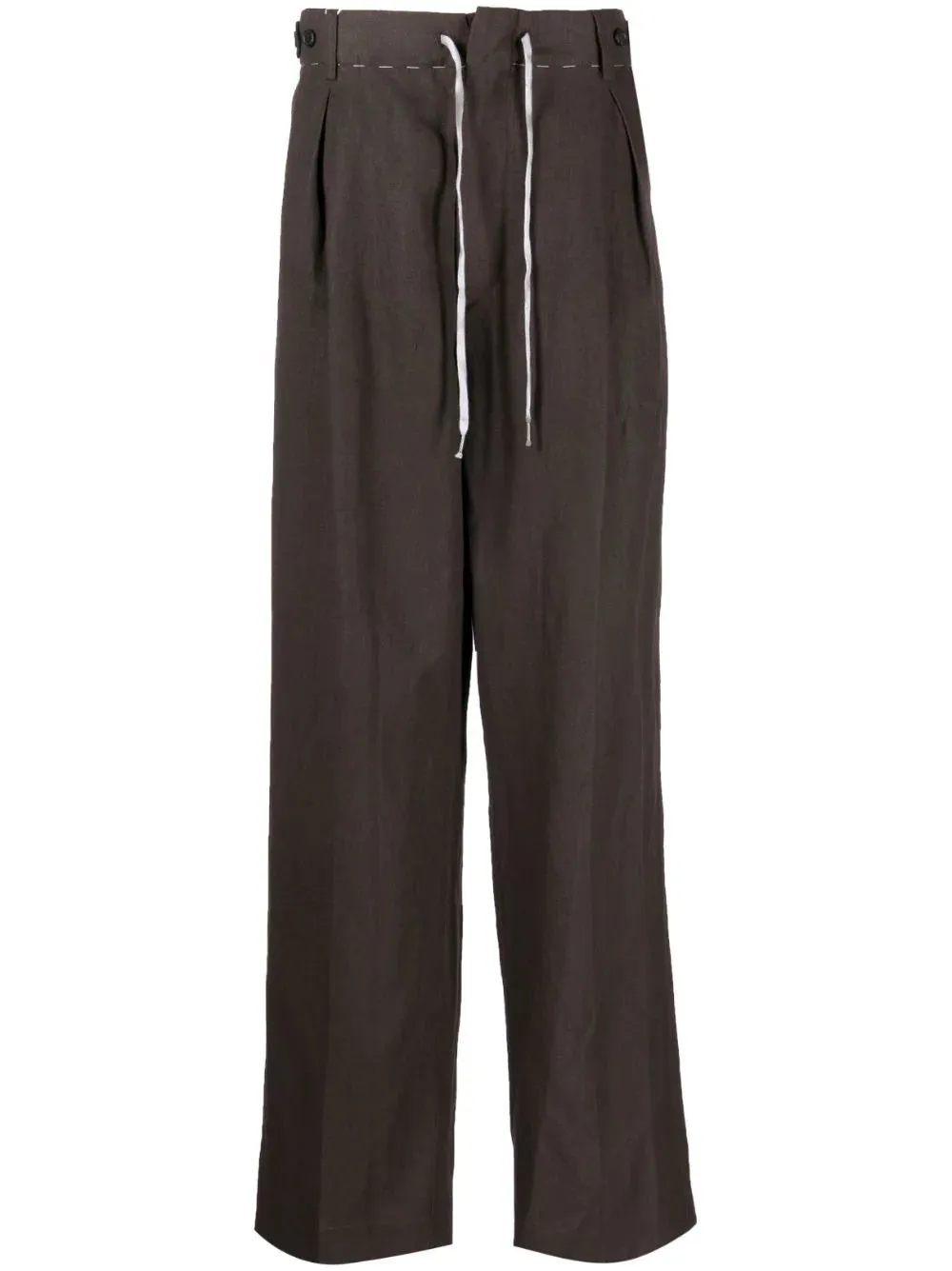 Drawstring Straight-Leg Trousers cheap bottoms online shop