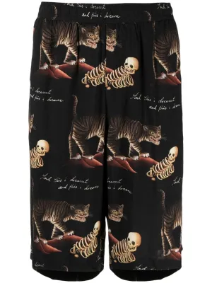 Dreamt Motif-Print Bermuda Shorts cheap mens pants online