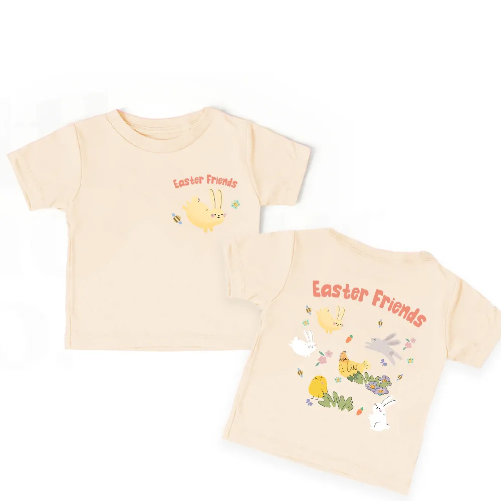 Easter Friends Kids Front & Back T-Shirt