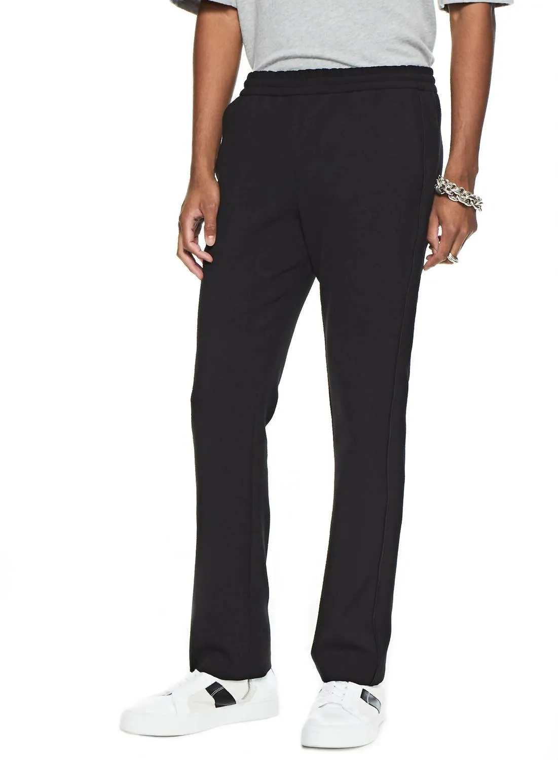Easy Fit Track Pants In Black