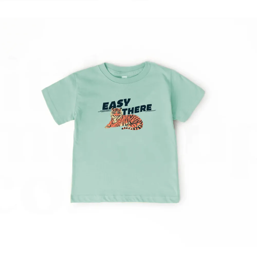 Easy There Tiger Kids T-Shirt girls pajamas promo