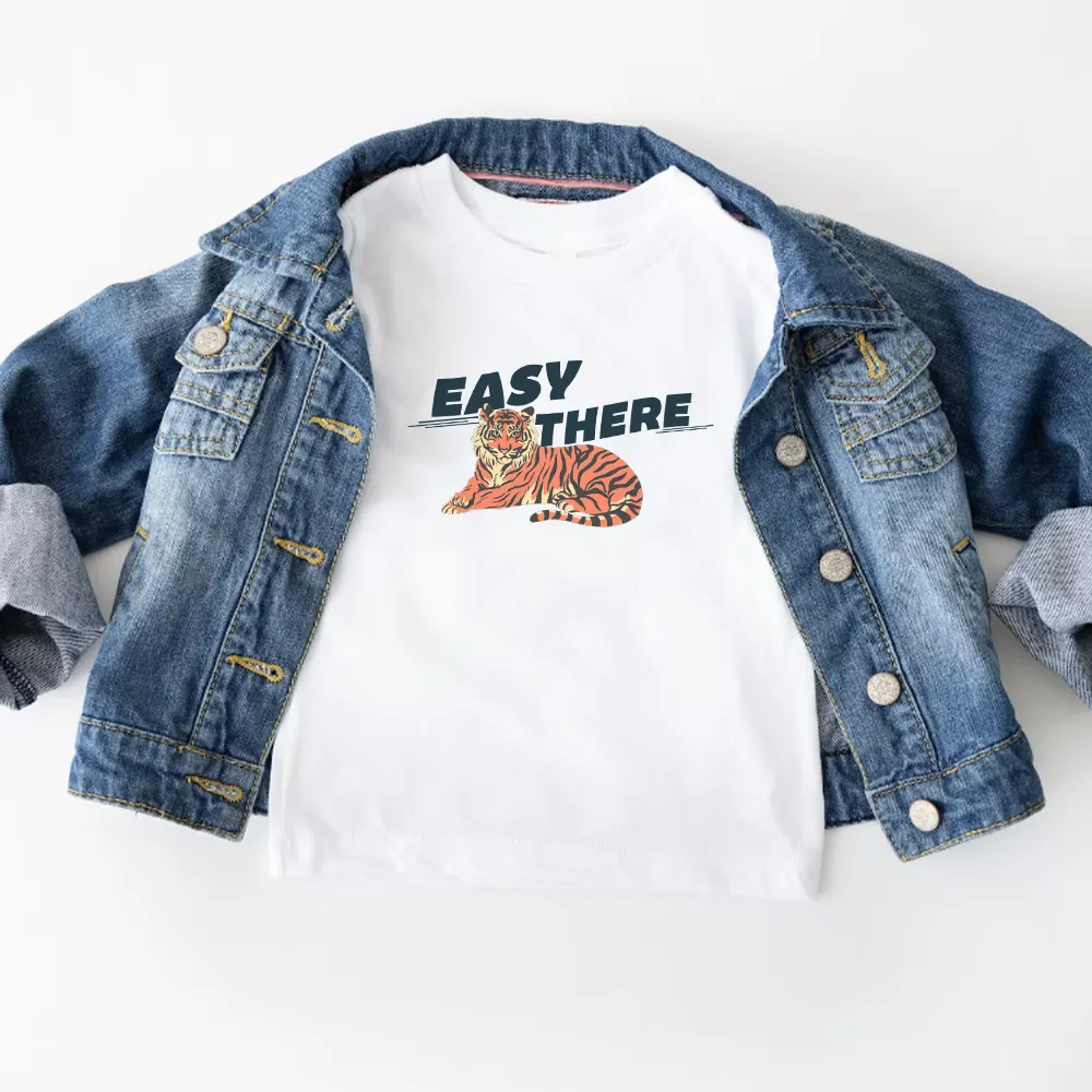 Easy There Tiger Kids T-shirt girls pajamas promo