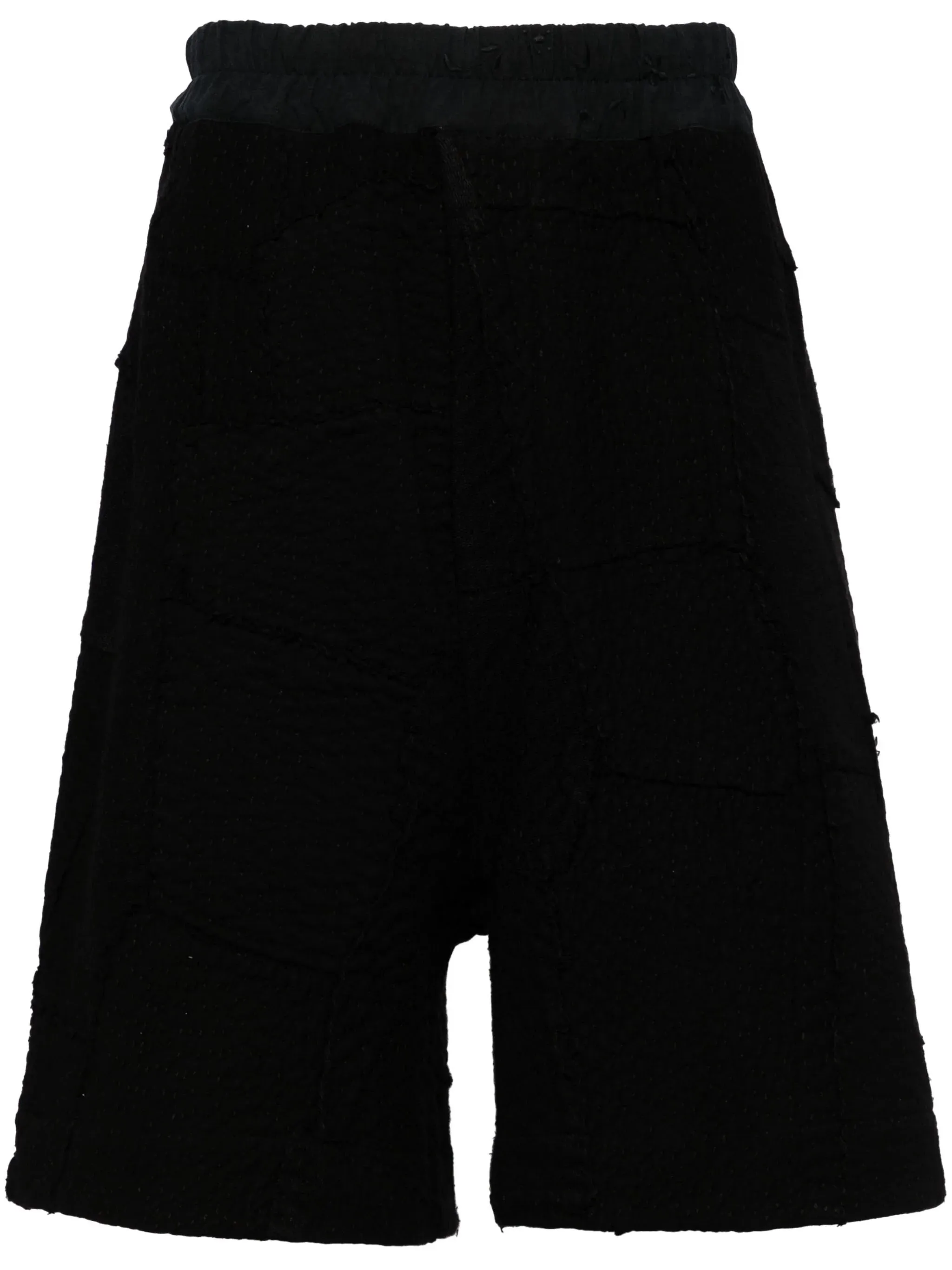 Elasticated-Waistband Cotton Shorts cheap mens pants online