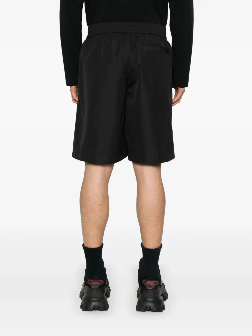 Elasticated-Waistband Shorts