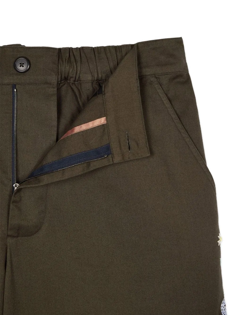 Embroidered Cotton Shorts