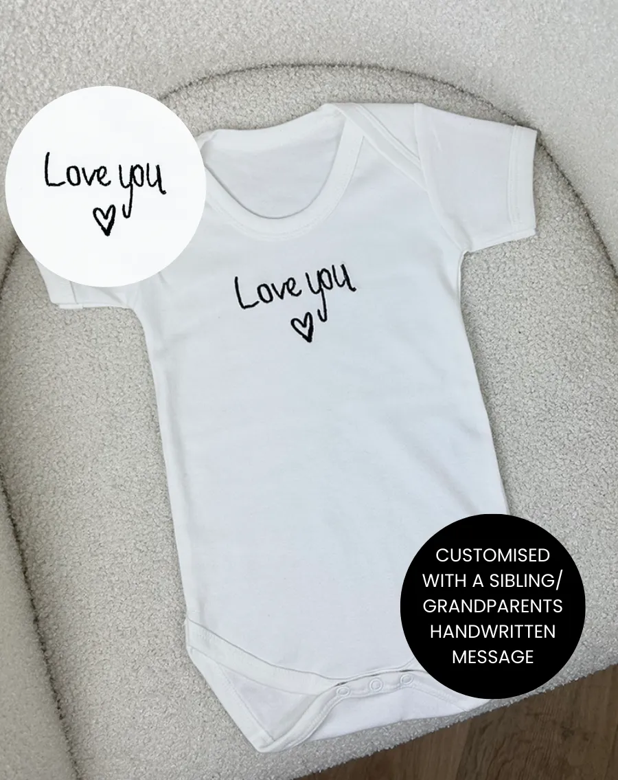 Embroidered Handwriting Baby Vest cheap baby clothes online