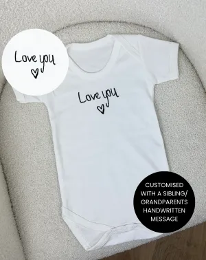 Embroidered Handwriting Baby Vest cheap baby clothes online
