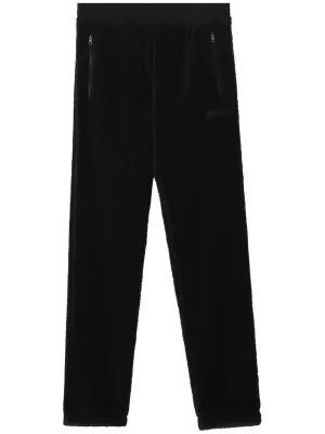Embroidered-Logo Fleece Track Pants cheap bottoms online shop