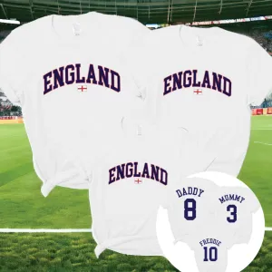 England Stadium Family T-Shirts White daddy outfits clearance