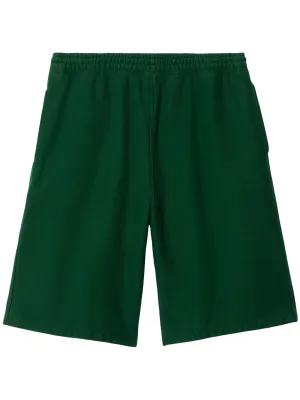 Equestrian Knight-Logo Cotton Shorts cheap mens pants online