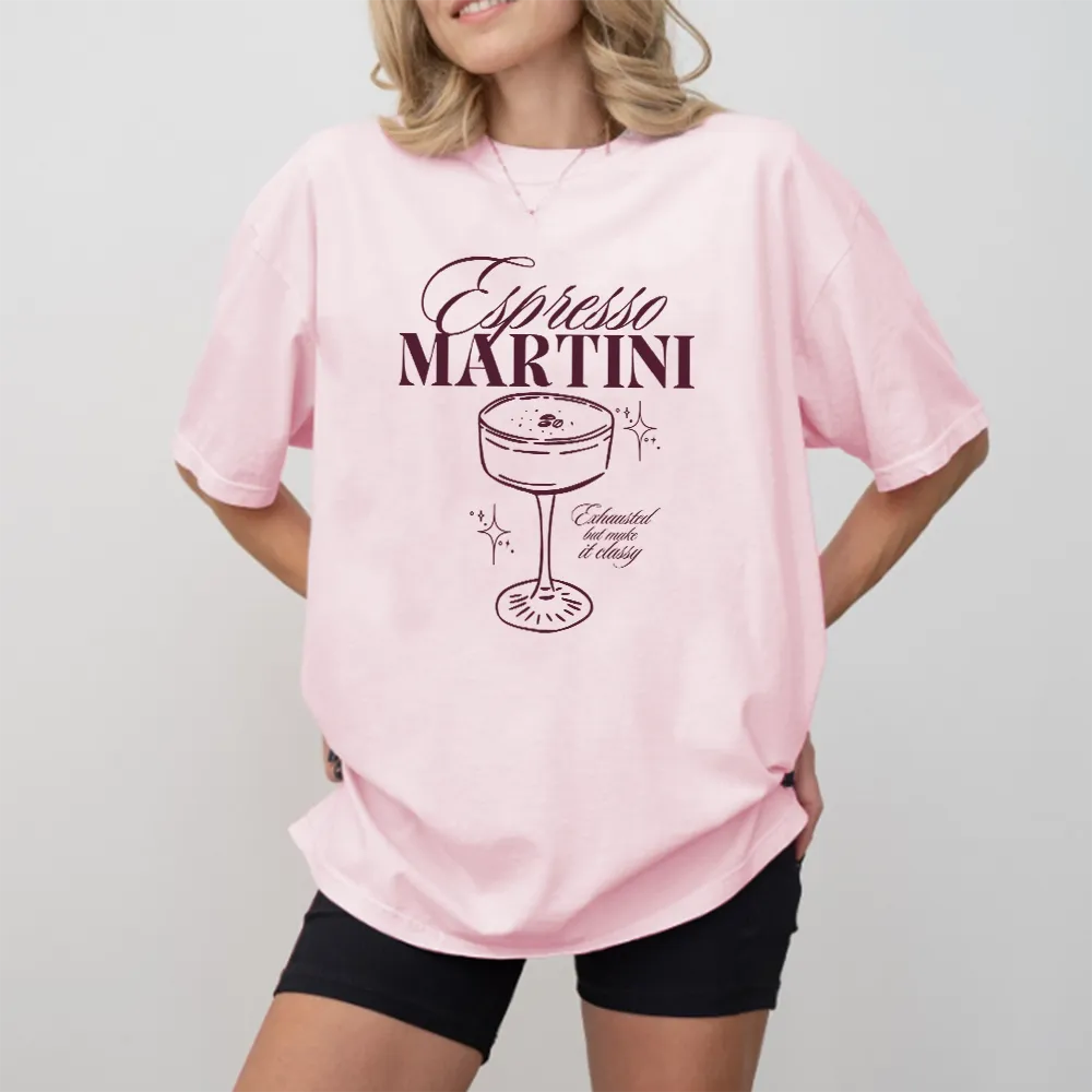 Espresso Martini Oversized Women's Graphic T-Shirt