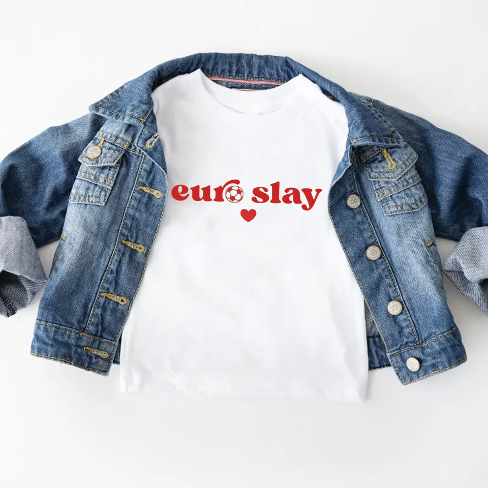 Euro Slay Graphic Kids T-shirt girls jeans best deals