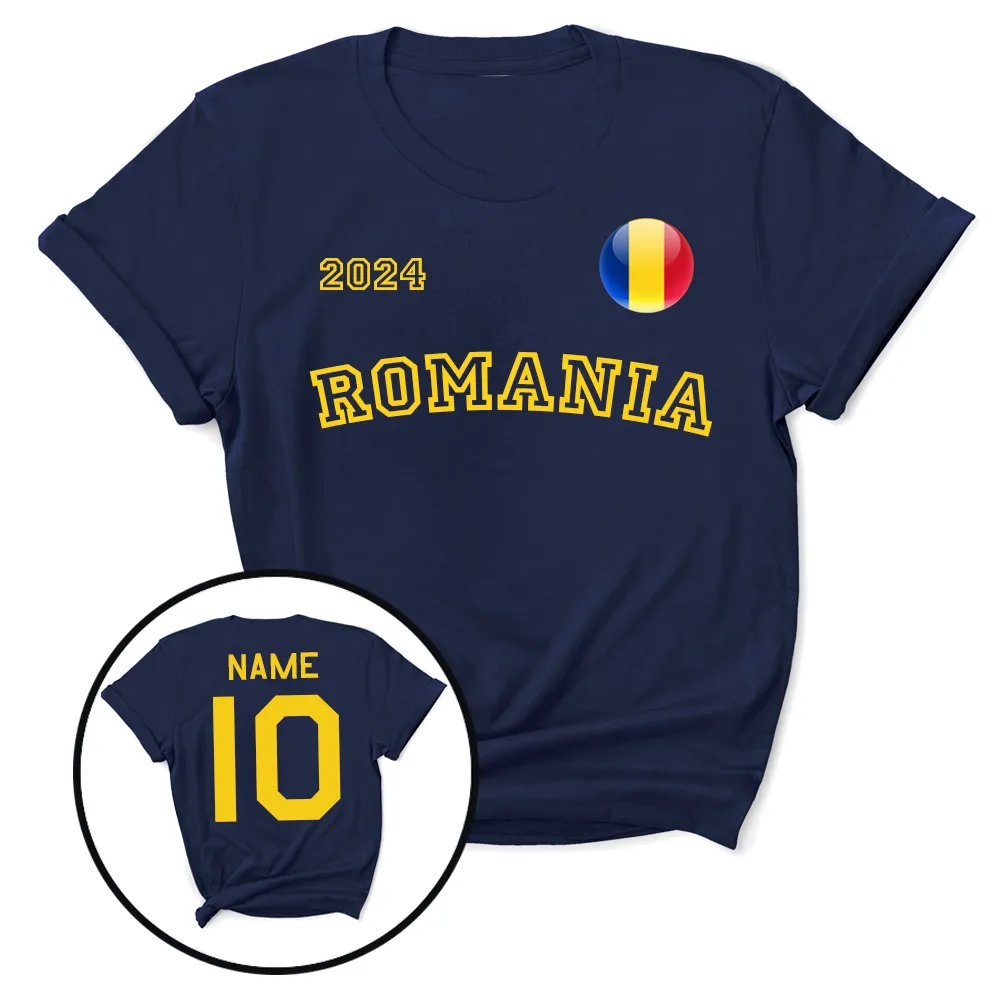 Euros Romania Supporters T-Shirt daddy outfits clearance