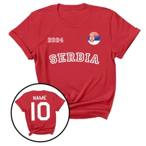 Euros Serbia Supporters T-Shirt daddy outfits clearance
