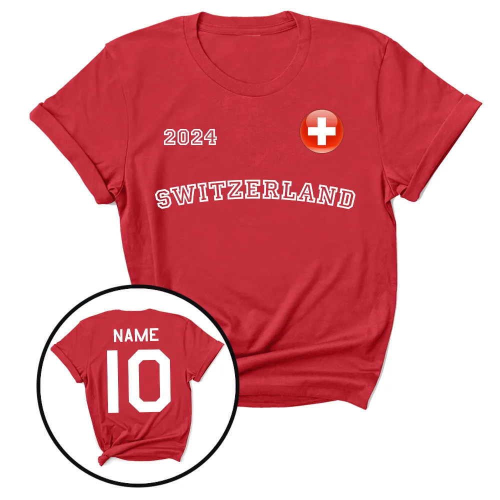 Euros Switzerland Supporters T-Shirt daddy outfits clearance