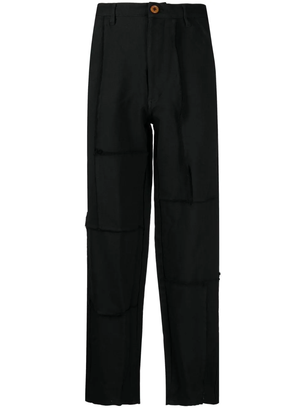 Exposed-Seam Straight-Leg Trousers cheap bottoms online shop