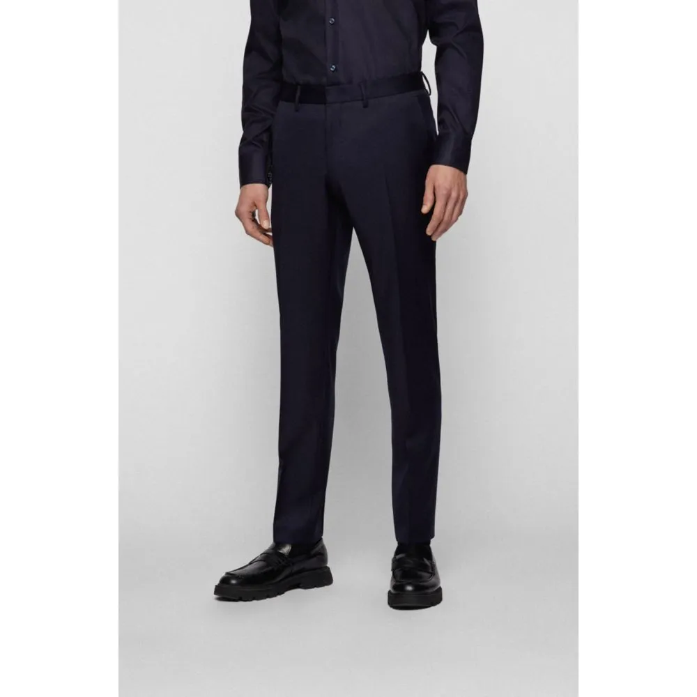 Extra-slim-fit pants in virgin-wool serge