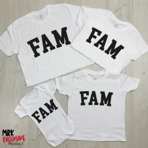 FAM Matching T-Shirts - White (MRK X) mens dad clothes online