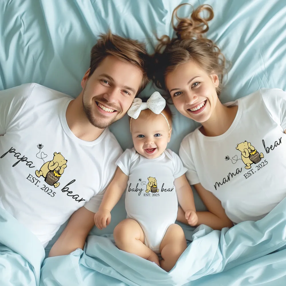 Family Hunny Bear Personalised Year Family T-Shirts pregnancy jeans best price