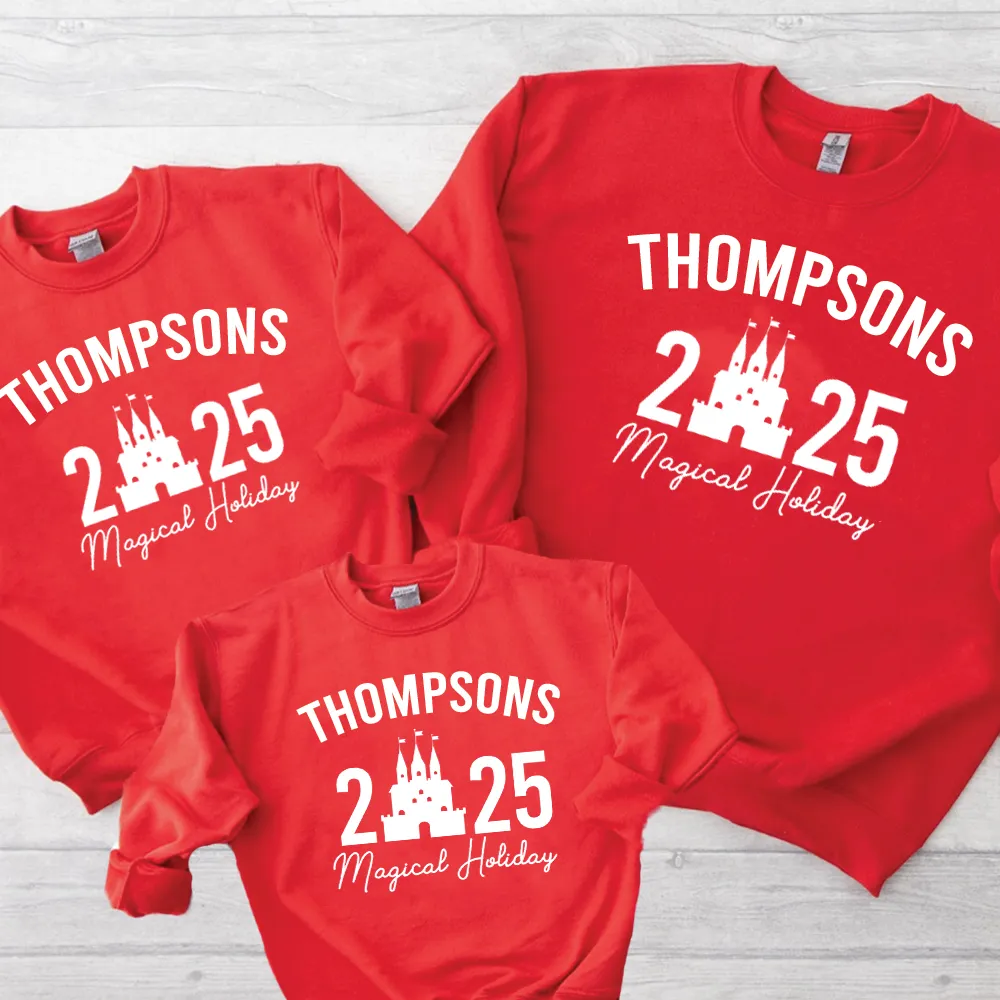 Family Magical Trip Personalised Name & Year Sweatshirts discount mum dresses
