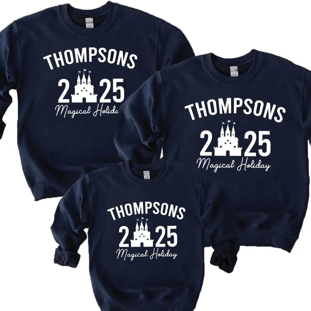 Family Magical Trip Personalised Name & Year Sweatshirts discount mum dresses