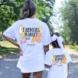 Farmers Market Front & Back Logo Matching T-Shirt pregnancy jeans best price