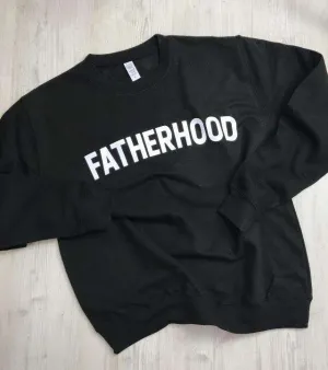 Fatherhood Crew Sweater - Black (MRK X) dad jeans best price