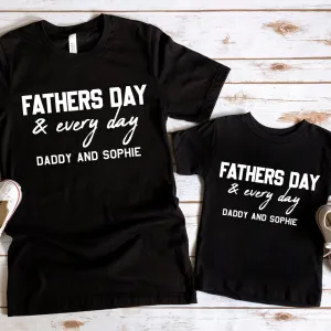Fathers Day & Every Day Dad Matching Black T-Shirts cheap baby clothes online