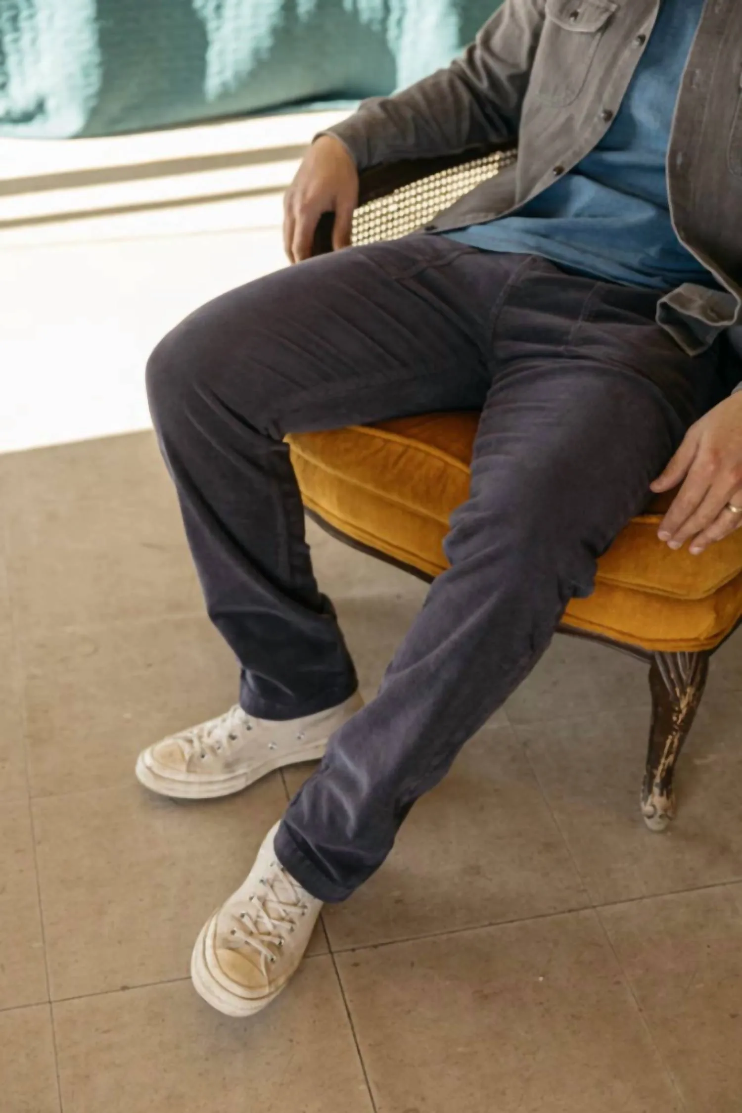 Fatigue Pants 16W Corduroy Pants In Charcoal