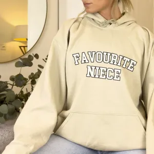 Favourite Niece Varsity Hoodie discount girls tops