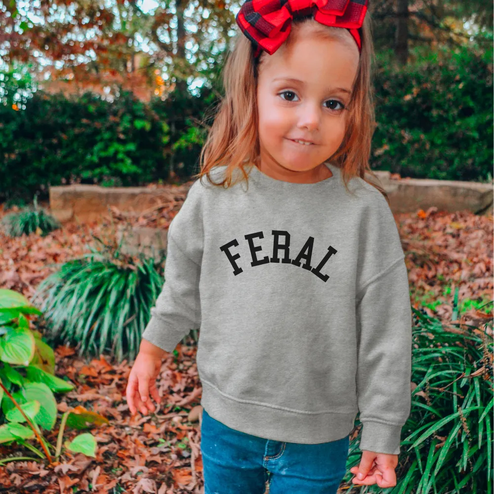 FERAL College Kids Sweatshirt boys fashion clearance