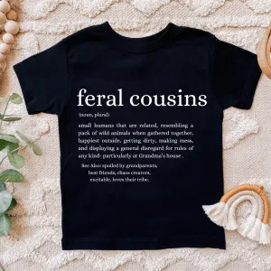 Feral Cousins Definition Kids Tee boys apparel promo code