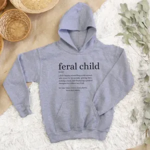 Feral Definition Kids Hoodie boys fashion clearance