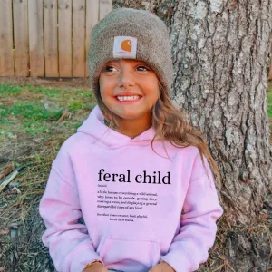 Feral Definition Kids Hoodie boys fashion clearance