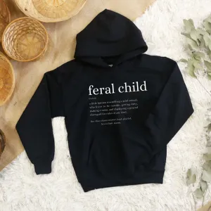 Feral Definition Kids Hoodie boys fashion clearance