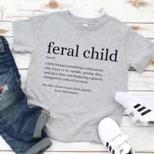 Feral Definition Kids Tee boys apparel promo code