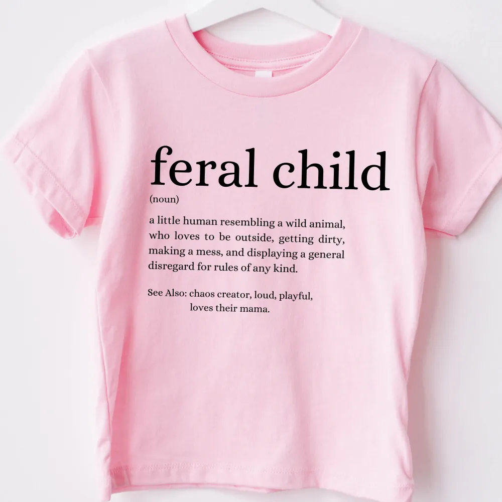 Feral Definition Kids Tee boys wear best deals