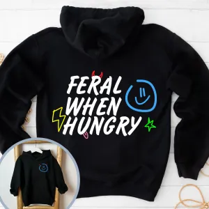 Feral When Hungry Kids Hoodie girls skirts clearance